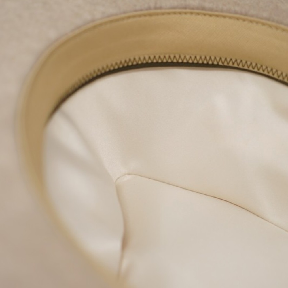 Oatmeal Wool Flat Brim Hat - Picture 11 of 11